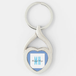 Moderne Initialen voor monogram Sleutelhanger