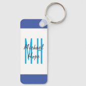 Moderne Initialen voor monogram Sleutelhanger (Achterkant)