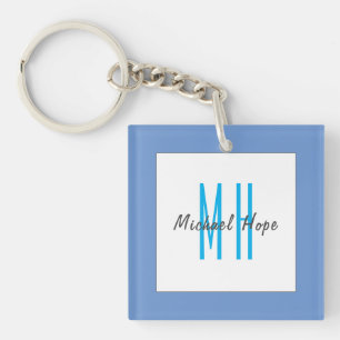 Moderne Initialen voor monogram Sleutelhanger