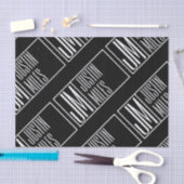 Moderne initiële letters met naam monogram patroon tissuepapier (Craft)