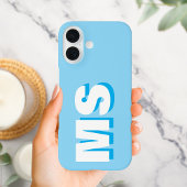 Moderne Initiële Monogram iPhone 16 Hoesje
