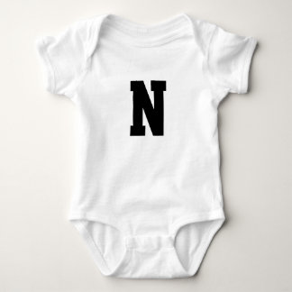 Moderne initiële monogram | Minimalistische baby n Romper