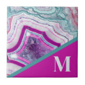 Moderne initiële monogram tegeltje (Voorkant)