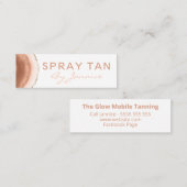 Moderne inkt Agate Mobile Spray Tan Mini Visitekaartje (Voorkant / Achterkant)