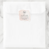 Moderne inkt Art Scented Soy Candle Labels (Tas)