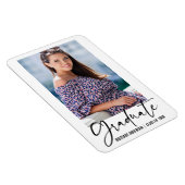 Moderne inkt Pen Calligrafie Afstuderen Aankondigi Magneet (Rechterzijde)