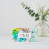 Moderne inktkunst Abstract ontwerp Visitekaartje (Staand voorkant)