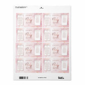Moderne inktvlekkleurierlabels etiket (Full Sheet)