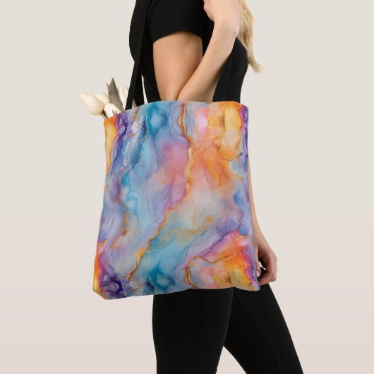 Moderne Inkwave Tote Bag (Dichtbij)