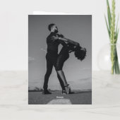 Moderne Inline Monogram Bruiloft Orde van Service Programma (Achterkant)