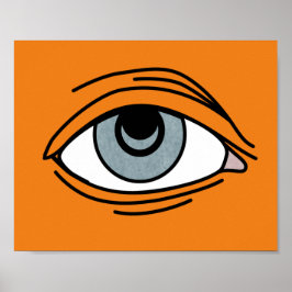 Moderne Insomniac Eye Pop Art Poster