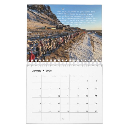 Moderne inspiratie Kalenderwoorden van Abraham Hic Kalender (Jan 2026)