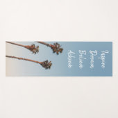 Moderne Inspirerend mantra Blue Sky palm Tree Yogamat (Voorkant (horizontaal))