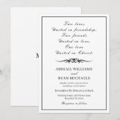 Moderne Inspirerend offerte Christelijke bruiloft Kaart (Voorkant / Achterkant)