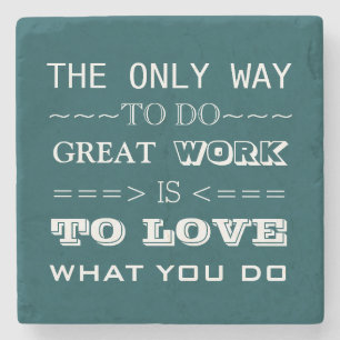 Moderne Inspirerend prijsopgave voor typografie Stenen Onderzetter