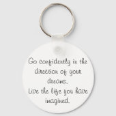 Moderne inspirerend sleutelhangers gaan zelfverzek (Voorkant)