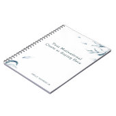 Moderne Inspirerend Waterverf van het Citaat Eenvo Notitieboek (Linkerzijde)