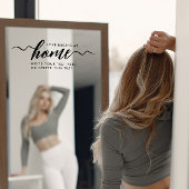 Moderne Inspirerende Huis Spreuk Zwarte Script  Raamsticker