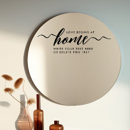 Moderne Inspirerende Huis Spreuk Zwarte Script  Raamsticker