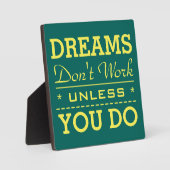 Moderne Inspirerende Typografie Quote Fotoplaat (Voorkant)