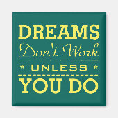 Moderne Inspirerende Typografie Quote Magneet (Voorkant)