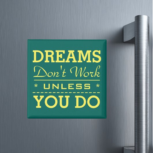 Moderne Inspirerende Typografie Quote Magneet