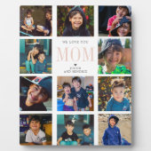 Moderne Instagram 11 Foto Collage Plaquette Fotoplaat (Voorkant)