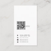 Moderne Instagram fotocollage zwart Visitekaartje (Achterkant)