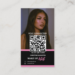 Moderne Instagram make-up artiest schoonheid kunst Contactkaartje