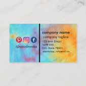 Moderne instant duurzame goedkopere visitekaartjes (Achterkant)