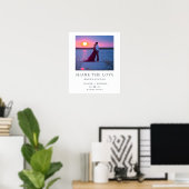 Moderne Instant Foto Koppel Hashtag Trouwen Poster (Thuiskantoor)