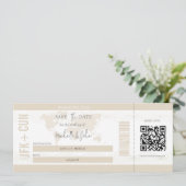 Moderne instapkaart bestemming Sla de datum op Kaart (Staand voorkant)