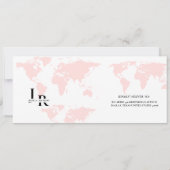 Moderne instapkaart bruiloft RSVP-behuizing kaart (Achterkant)