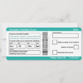 Moderne instapkaarten bestemming bruiloft uitnodig kaart (Voorkant)