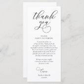 Moderne instelling voor inwendige locatie bedankt programmakaart (Voorkant / Achterkant)