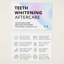 Moderne instructies voor het verwittigen van de ta visitekaartje