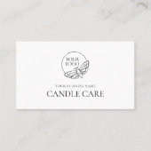 Moderne instructies voor minimale productverzorgin visitekaartje (Voorkant)