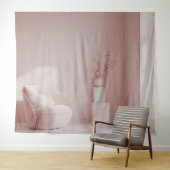 Moderne interieur achtergrond tapestry van roze ka wandkleed (In Situ (horizontaal))