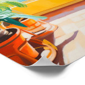 Moderne interieur schilderijen, Abstracte interieu Poster (Hoek)