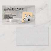 Moderne interieur woonkamer | Creative Home-Logo Visitekaartje (Voorkant / Achterkant)