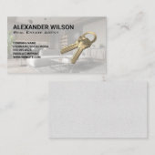 Moderne Interieur Woonkamer | Sleutels Visitekaartje (Voorkant / Achterkant)