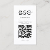 Moderne Interieurontwerper Architect Instagram Gri Visitekaartje (Achterkant)