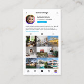 Moderne Interieurontwerper Architect Instagram Gri Visitekaartje (Voorkant)
