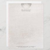 Moderne interieurontwerper Monochromatische neutra Briefhoofd Ontwerp (Voorkant / Achterkant)