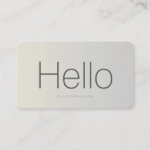 Moderne Interieurontwerper Professionele Zilveren  Visitekaartje (Voorkant)