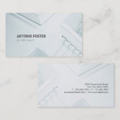 Moderne interieurontwerper voor zwarte en witte ar visitekaartje (Voorkant / Achterkant)