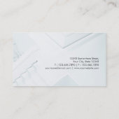 Moderne interieurontwerper voor zwarte en witte ar visitekaartje (Achterkant)