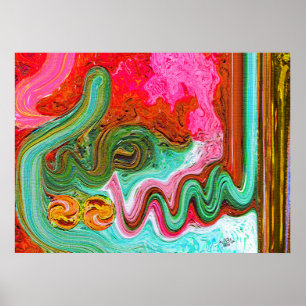 Moderne interieurschilderijen poster