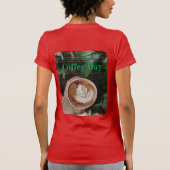 Moderne Internationale Koffiedag T-shirt ontwerp (Achterkant)