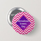 Moderne internationale vrouwendag - Aangepaste gro Ronde Button 5,7 Cm (Voorkant /achterkant)